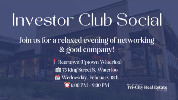 Investor Club Social event graphic